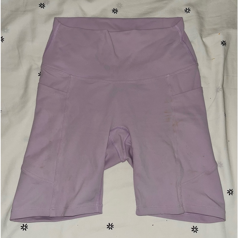 IWA COMPANY LILAC BIKER SHORTS W/ POCKETS